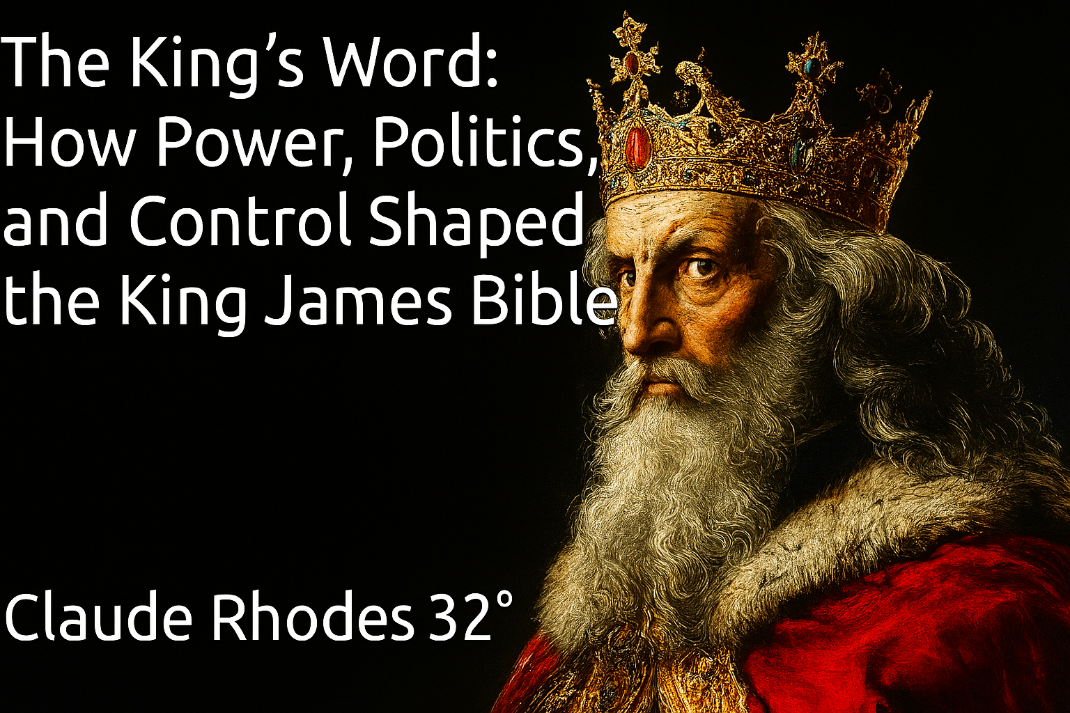 "The King’s Word: How Power, Politics, and Control Shaped the King James Bible"