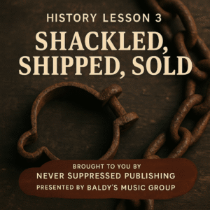 History Lesson 3 Shackled Shipped Sold